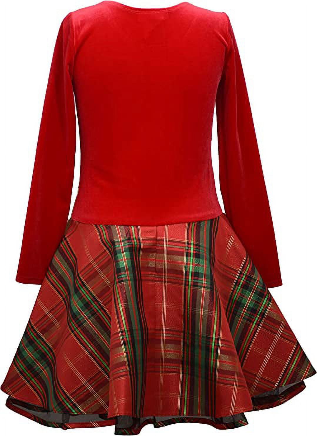 Bonnie Jean Christmas Dress Girls Bonnie Jean Girls Christmas Dress -  Holiday Plaid Velvet Party Dress For Baby & Toddler | Sizes 0-24 Months  Velvet Bodice Christmas Dress