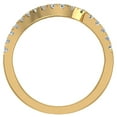 thumbnail image 3 of Diamond Wedding Band Matching to Ocean Wave Intertwined Engagement Ring 14K Gold 0.27 CT TW, 3 of 6