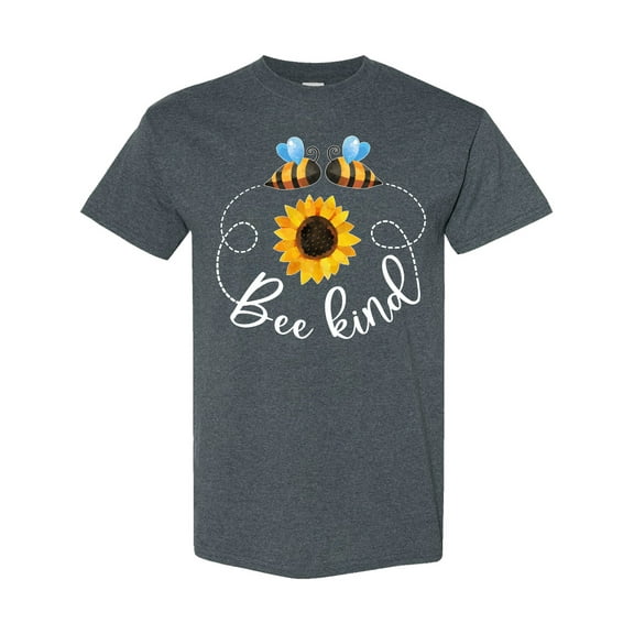 Inktastic Bee Kind Bees and Sunflower T-Shirt