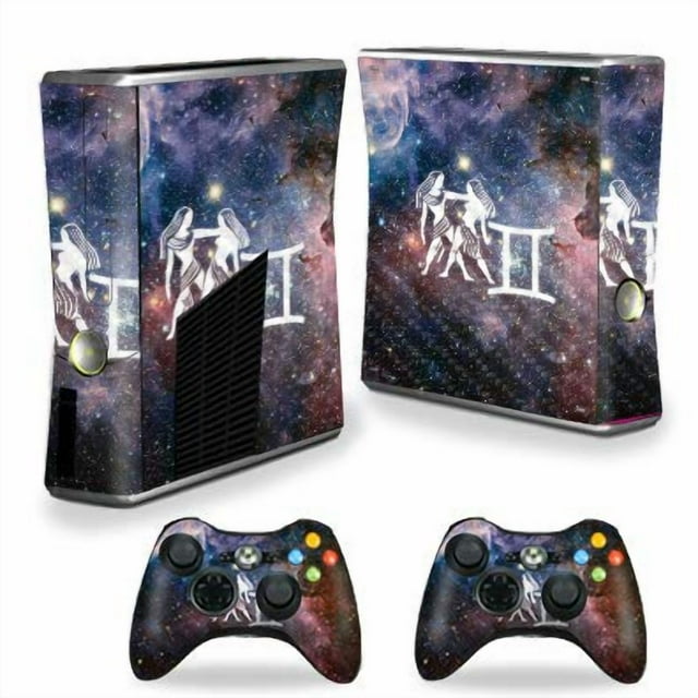 MightySkins Carbon Fiber Skin for Xbox 360 S Console - Gemini | Protective, Durable Textured Carbon Fiber Finish | Easy to Apply, Remove, and Change Styles | Made in The USA