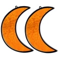 thumbnail image 4 of GAXIRE 2Pcs Moon Shaped Suncatcher for Home and Office Window Hanging Ornament 15X0.4X3.6In, 4 of 8