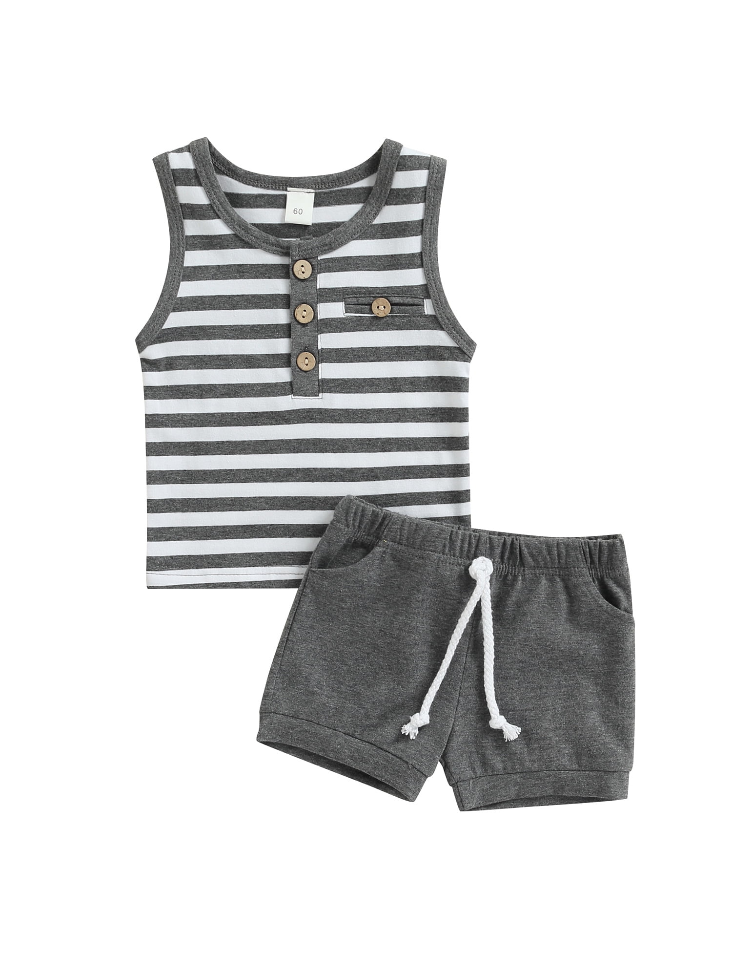 1-5 Year Newborn Baby Girls Sleeveless Vest Tank Tops+Mini Shorts Summer Outfits 