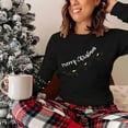 thumbnail image 7 of Womens Long Sleeve Merry Christmas T-Shirts Casual Merry and Graphic Tee Christmas Tree Tops, 7 of 7