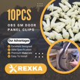 thumbnail image 2 of Rexka 15545202 - 10 Retenedores De Clips Para Panel De Puerta, Compatibles Con Camionetas Gm Chevrolet Gmc Chevy Pickup Suv, 2 of 5