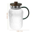 thumbnail image 2 of LABSERRON 1Pack Water Pitcher with Lid 1 5L Transparent Glass for Summer Use, 2 of 6