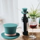 thumbnail image 1 of Tapón de botella de vino con doble sellado y tapón de uva | Conserva la frescura del vino tinto | 3 opciones de color | Sello hermético de plástico para botellas de vino, cerveza, aceite y vinagre, 1 of 5