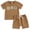Brown-G6z, variant on Mnyotv Short Sleeve Crewneck Tops and Shorts with Pockets for Toddler Boys Summer Clothes Matching Sets Size 0-6 Months