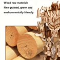thumbnail image 3 of Blue Wooden Puzzle Camping Car, Wooden Car Model, Assembled 3d Three-, 3 of 4