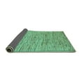 thumbnail image 2 of Ahgly Company Indoor Rectangle Abstract Turquoise Blue Modern Area Rugs, 2' x 5', 2 of 4