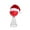 Red, variant on JIhuahe Christmas Tree Topper with Golf Theme, Festive Ornament for Golf Fans, Suitable for Home, Church, and Holiday Venue Decorations,White
