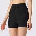 thumbnail image 5 of Teissuly Women'S Solid Color Casual Drawstring Sports Shorts With Pocket, 5 of 7