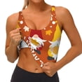 thumbnail image 3 of Balery Happy Thanksgiving Three Gnomes Sujetadores deportivos con espalda cruzada para mujer, acolchados, sin costuras, de alto impacto, ideales para yoga, gimnasio, entrenamiento y fitness.-, 3 of 8