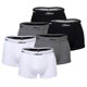 thumbnail image 1 of s.Oliver Calzoncillos para hombre, paquete de 6 - Trunks, Hipsters, Algodón Stretch Gris/Negro/Blanco M, 1 of 1