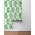 thumbnail image 3 of Seabrook Designs  Paradise Palm Prepasted Wallpaper 20.5 in W. x 33 ft. L - Greenery, 3 of 8