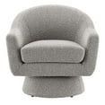 thumbnail image 5 of Modway Astral Upholstered Modern Boucle Fabric Swivel Chair in Taupe, 5 of 9