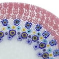 thumbnail image 5 of GlassOfVenice Murano Millefiori Round Plate - Pink, 5 of 7