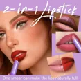 thumbnail image 4 of Lápiz labial mate de dos tonos 2 en 1, resistente al agua, de larga duración, de color altamente pigmentado, lápices labiales, labios mordidos, cambio gradual de color de labios, 4 of 5