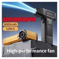 thumbnail image 2 of 400000RPM Handheld Turbo Violent Fan Brushless Motor LED Lighting Electric Air Blower High-Speed, 2 of 7