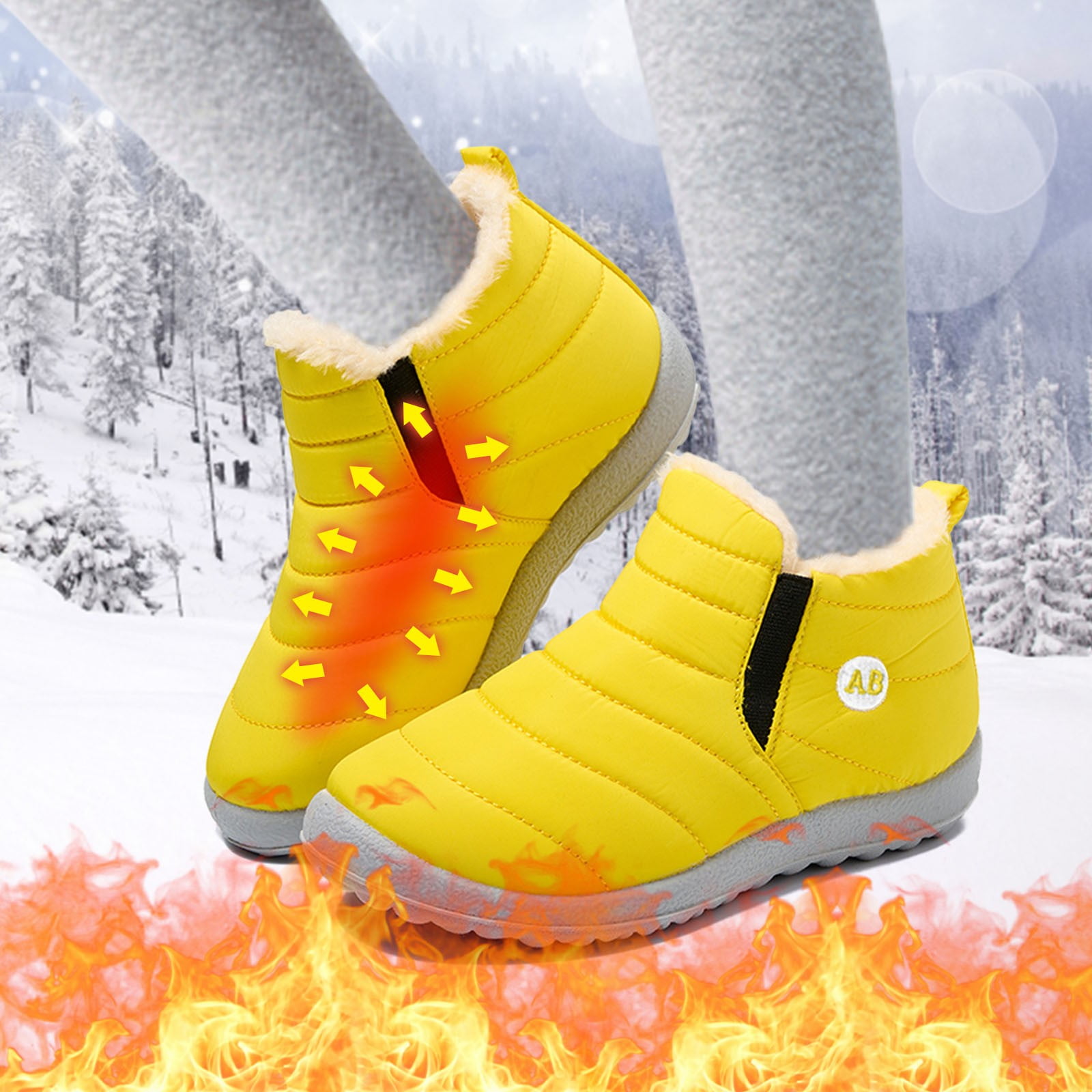 Yellow Shoes Botte Hiver Fille Yellow Miss Borealis
