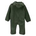 thumbnail image 6 of IVEYRTF Childrens Bear Babysuit Leggings Girls and Boys Winter Sweaters Hooded Jumpsuit Snow Suit for 1-18 Months(Green,9-12 Months), 6 of 9
