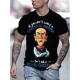 thumbnail image 1 of Retro-Inspired Men's Novelty T-Shirt - Short Sleeve, Crew Neck with Unique Print Design Novelty T-shirts, 1 of 5