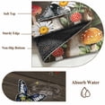 thumbnail image 6 of Runner Rug 2'x6', Spring Mushrooms Washable Non-Slip Hallway Runner Rugs, Farmhouse Pastoral Botanical Brown Wood Bedside Rugs Floor Mats Carpet Runners for Kitchen Bathroom Laundry Room, 6 of 8
