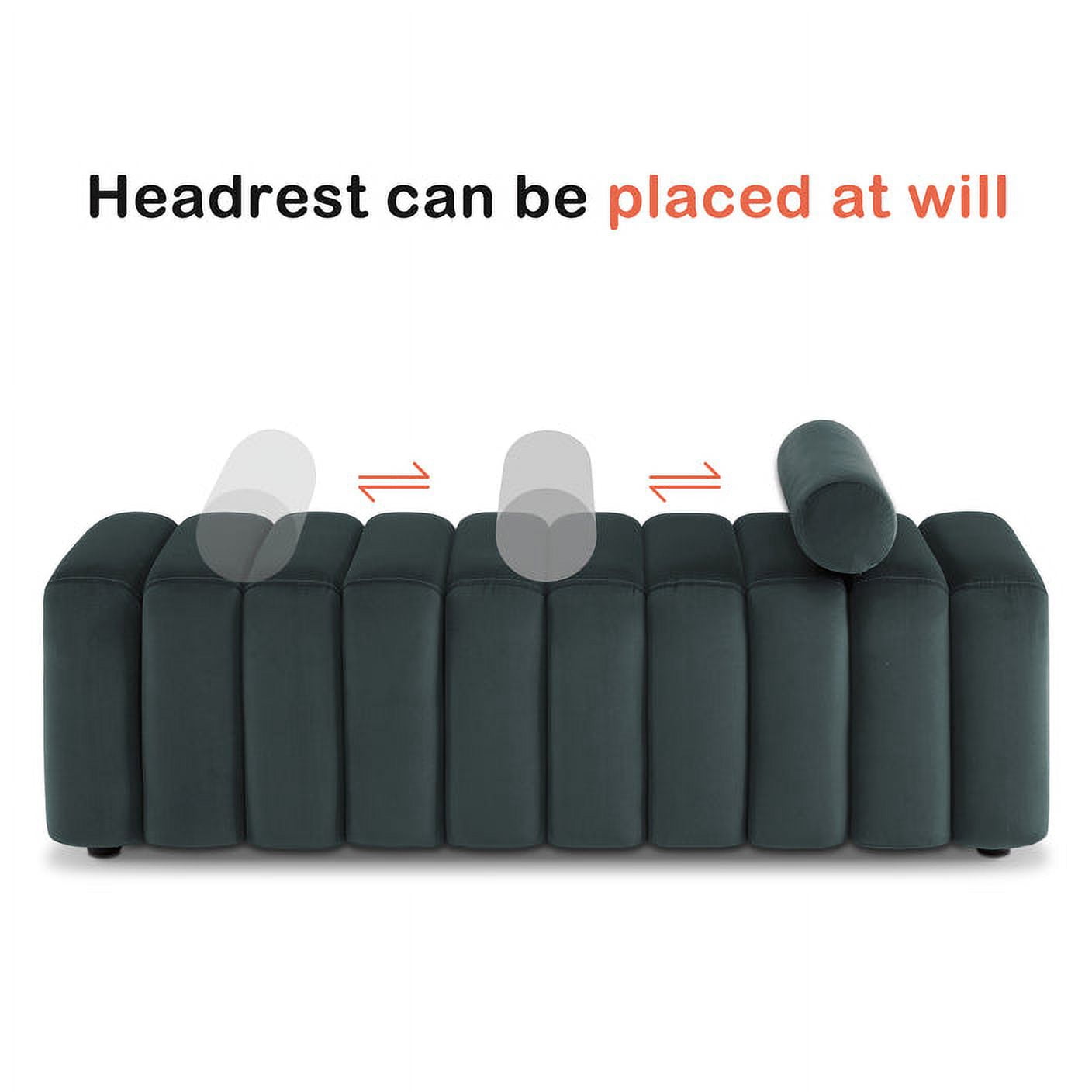 MCombo Waiting Room Benches, Guest Reception Lobby Chairs for Salon, Velvet Upholstered Ottoman for Bedroom Entryway 4698 (Dark Grey)
