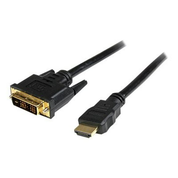 StarTech.com 15 ft HDMI to DVI-D Cable - M/M - 15ft DVI-D to HDMI - HDMI to DVI Converters - HDMI to DVI Adapter (HDMIDVIMM15) - Adapter cable - HDMI male to DVI-D male - 15 ft - black - for P/N: MDP2HDEC, ST121HD20FXA, ST121HDBTSC, ST12MHDLNHR, VID2HDCON2, VS424HD4K60