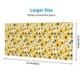 thumbnail image 3 of Pofeuu Navy Blue Leaf Sunflower Print Desk Mat for Keyboard and Mouse，Computer Desk Matt for Desktop，Large Mouse Pad for Desk，Desk Pads on Top of Desks 12x31.5in, 3 of 8