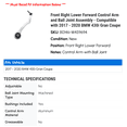thumbnail image 2 of Front Right Lower Forward Control Arm and Ball Joint Assembly - Compatible with 2017 - 2020 BMW 430i Gran Coupe 2018 2019, 2 of 2
