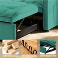 thumbnail image 5 of AISWORD Convertible Sofa Bed, 3 in 1 Pull Out Sleeper Loveseat Couch with Storage, Green, 5 of 6