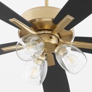 Quorum International 4525-03159 Ovation 52 5 Blade Indoor Led Ceiling Fan - Black