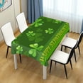 thumbnail image 7 of Coolnut St Patrick's Day Clover Tablecloth, Waterproof Washable Polyester Square Table Cover, Durable Tablecloth for Kitchen Dining Table Party Decor, 60"X 90", 7 of 7