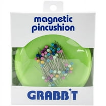 Grabbit Magnetic Pincushion W/50 Pins-Lime