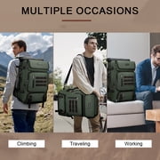WITZMAN Carry on Travel Backpack for Men Airline Approved Convertible Nylon Duffle Backpack Luggage Bag(B682 Army Green)