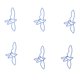 thumbnail image 1 of Clips de papel 100 piezas ANGGREK forma de pájaro para oficina y escuela antideslizantes, 1 of 8