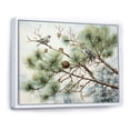 thumbnail image 2 of Designart "Birds in Pine Trees A Natural Harmony I" Floral Floater Framed Canvas Wall Art, 2 of 7