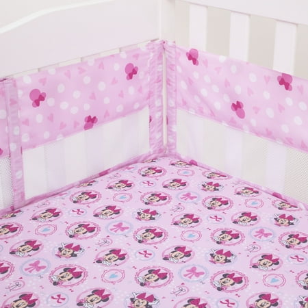 Disney Minnie Bows are Best Crib Liner (Best Mesh Crib Bumper)