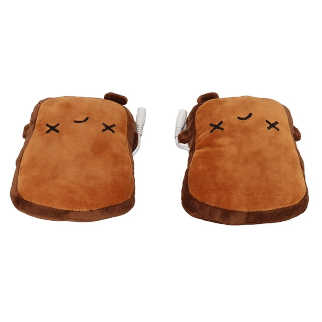 Guantes Calentadores Calentados De Dibujos Animados, Guantes Calefactores En Forma De Pan Para Mujeres Para Escribir