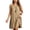 Khaki, variant on Elegant Dresses for Women Quinceanera Dresses Graduation with Short Underneath Plus Size Sleeveless V-neck Knee Length Pink 2X