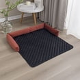 thumbnail image 5 of Household Winter Pet Plush Mat Bedroom Sofa Couch Floor Pad Small Medium Animal Resting Sleeping Warm Bed Washable Red Black 75x120cm, 5 of 10