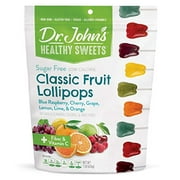 Dr. John's Healthy Sweets Sugar Free Classic Fruit Tooth Lollipops (60 count, 1 LB)