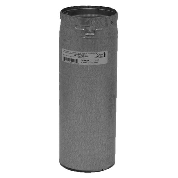 MetalFab Adjustable Gas Vent Pipe 4 x 12 Inches, Adjustable length