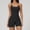 Black, variant on Women Strappy Romper Seamless Jumpsuit Tummy Control Padded Sports Bras
