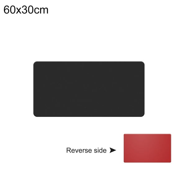 SSBSM Mouse Pad Two-sided Use Anti-slip Faux Leather Waterproof Thicken Large Computer Desktop Mice Mat for Home