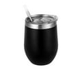 thumbnail image 1 of Cateissary Taza térmica para el hogar y la Oficina, frasco para beber, agua, leche, café, tazas aisladas, contenedor para bebidas, contenedores para Cocina y Comedor Negro, 1 of 6