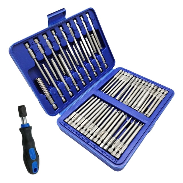 Juego de destornilladores 51 en 1, tamaño pequeño con mango de destornillador, reparación de bolsillo multifunción para electrónica, anteojos, PC, joyero, herramienta de chorro de arena kusrkot mini destornillador