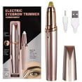 thumbnail image 3 of Recortador de cejas eléctrico para mujer, lápiz moldeador de cejas, removedor de vello facial para maquillaje, afeitadoras de cejas automáticas indoloras, depiladora, 3 of 5