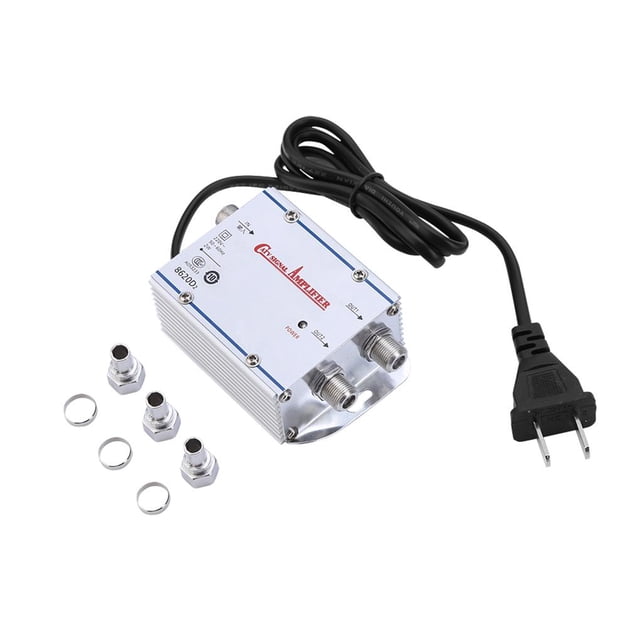 Estándar Ac 220V 2 Vías Catv Amplificador De Señal Asistente De Video Adaptador Divisor Cateissary EL007047-00