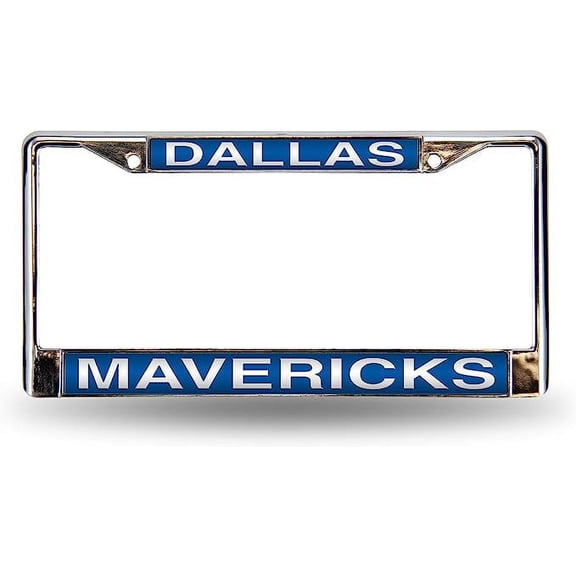 Dallas Basketball Mavericks Chrome Metal License Plate Frame Holder